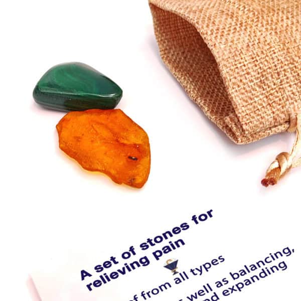 A set of stones for relieving pain