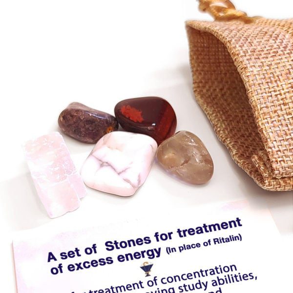 Stone kit for treatment of excess energy (Ritalin)